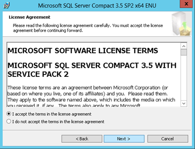 cannot install sql server compact 3.5 sp2